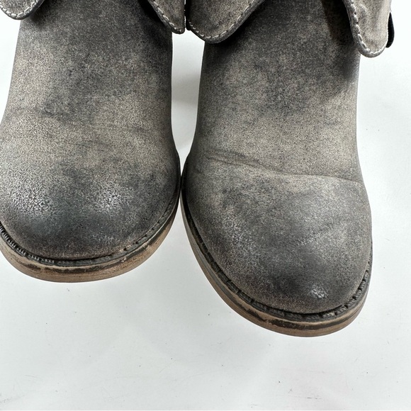 MIA Jeri midcalf womens Boots size 6.5 gray faux leather spat western - Picture 13 of 14